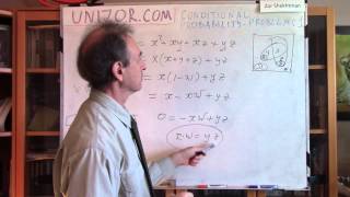 Unizor - Probability - Conditional - Problems 1