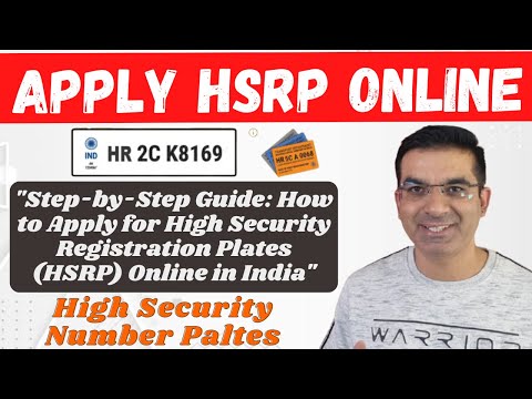 How to apply HSRP online | HSRP ऑनलाइन कैसे अप्लाई करें ? online High Security Registration Plates