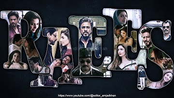 Raees Movie Title Text Animation After Effects | Text Editing | Editor Amjad Khan