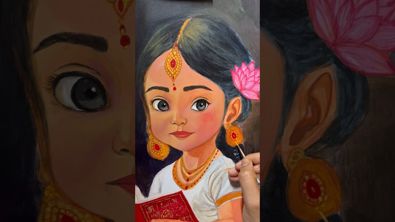 Cute Little Sarswati maa 🪷 🪕 