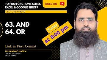 AND & OR Functions in Excel & Google Sheets | Logical Formula Essentials (Lecture 16/40)