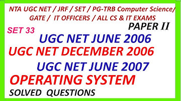Operating System | NTA NET Solved Questions | TN SET | PG TRB CS | Vishnu CS SETNET EDUCATION |Tamil