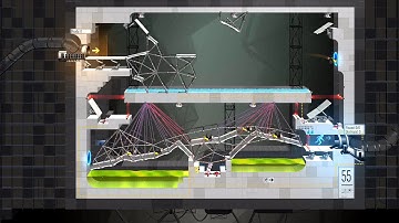Bridge Constructor Portal Convoy Level 55