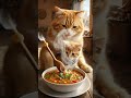 Momma Cat's Heartwarming Mealtime 🐱🍼 #cat #ショート法 #cute #ショート法 #냥춘기 #cutecat #냥춘기  #goldenretreiver