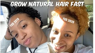 HOW TO GROW HEALTHY NATURAL HAIR FAST