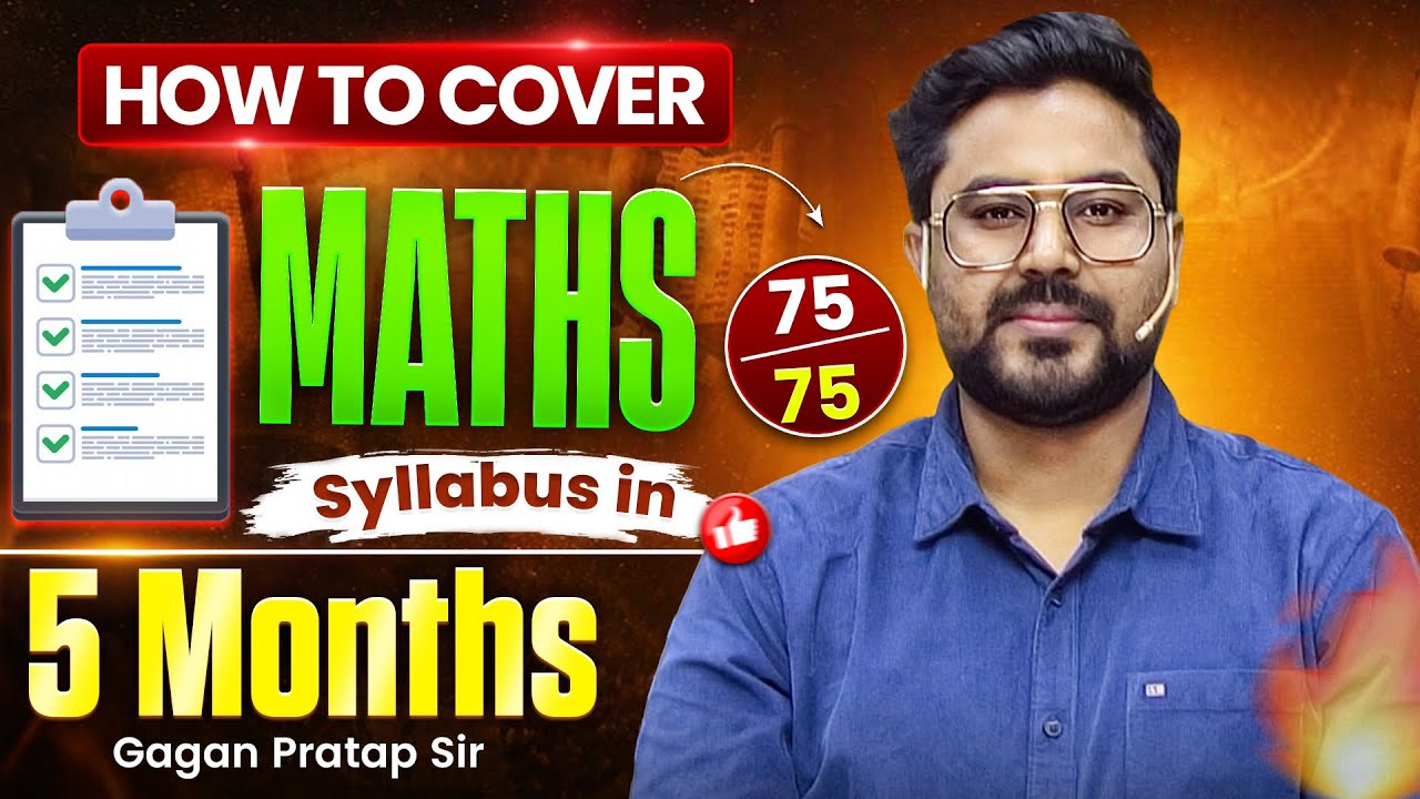 How to Cover Maths in 5 Months⚡️Maths में होंगे Full Marks🔥Gagan Pratap Sir #ssc #maths #cgl
