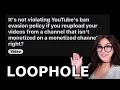LOL @SSSniperWolf  BAN EVADES &amp; REUSED CONTENT VIOLATION