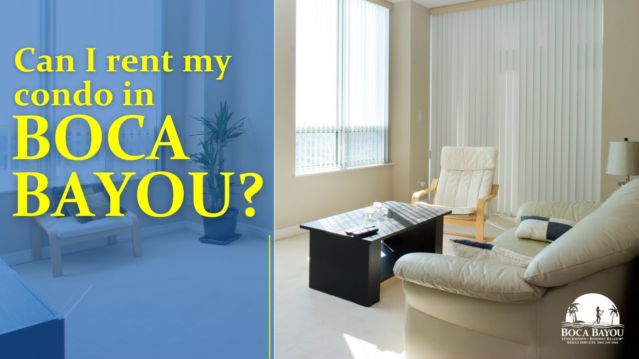 Can I rent my condo in Boca Bayou? Boca Raton, FL YouTube