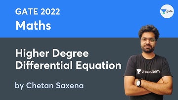 L 58 | Higher Degree Differential Equation | Maths #GATE2022 #ESE2021 by Chetan Saxena