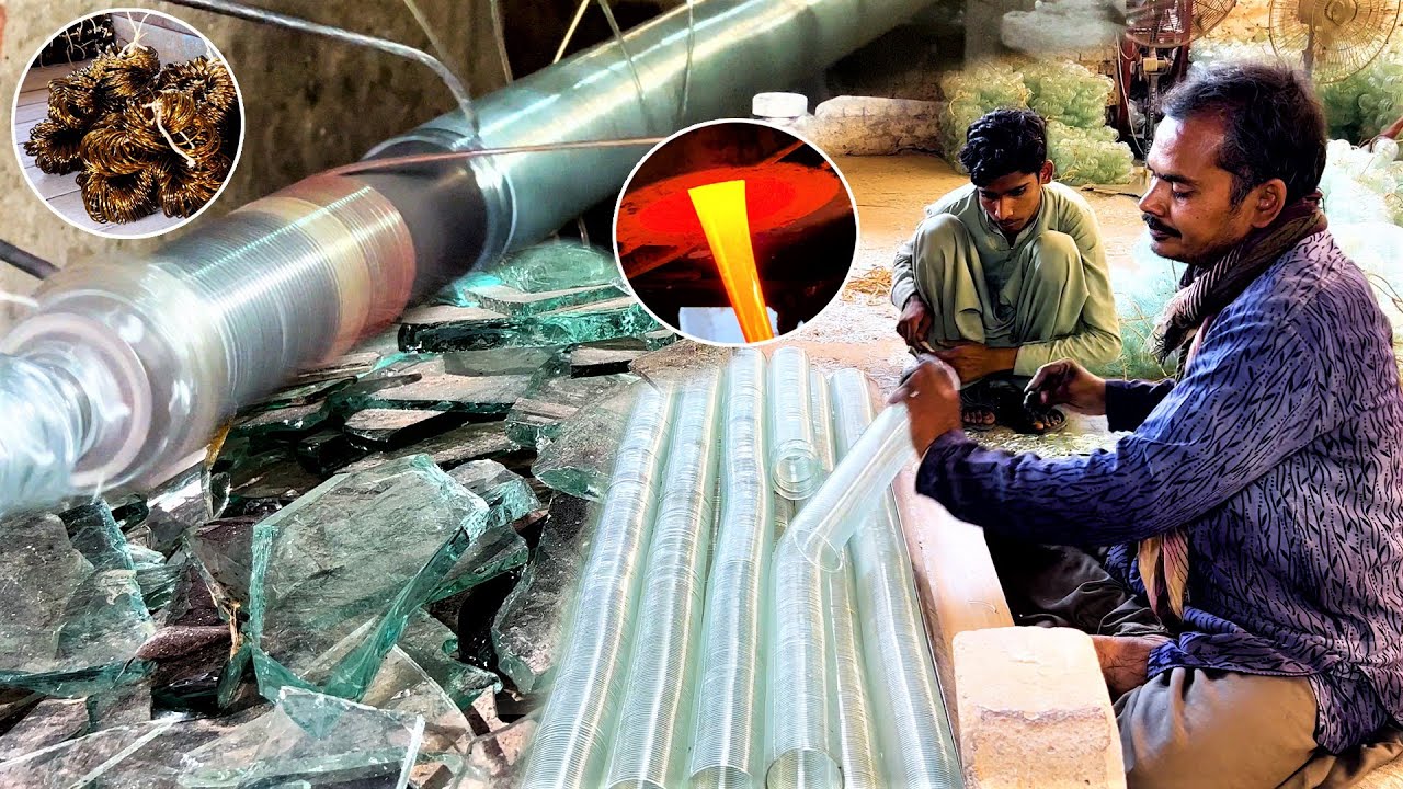 Massive Bangles Production in a Automatic Plant ||Manufacturing Glass Bangles in a Unique Auto Setup