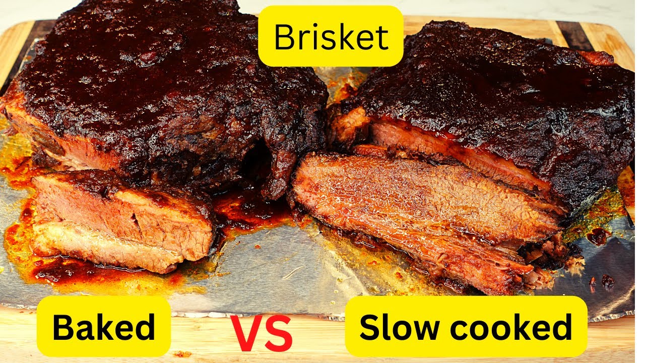 Baked brisket in oven VS slow cooked brisket in crock pot, which one is