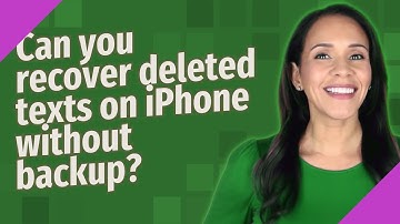 Can you recover deleted texts on iPhone without backup?