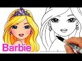 How to Draw Barbie - Portrait Pretty Girl Face