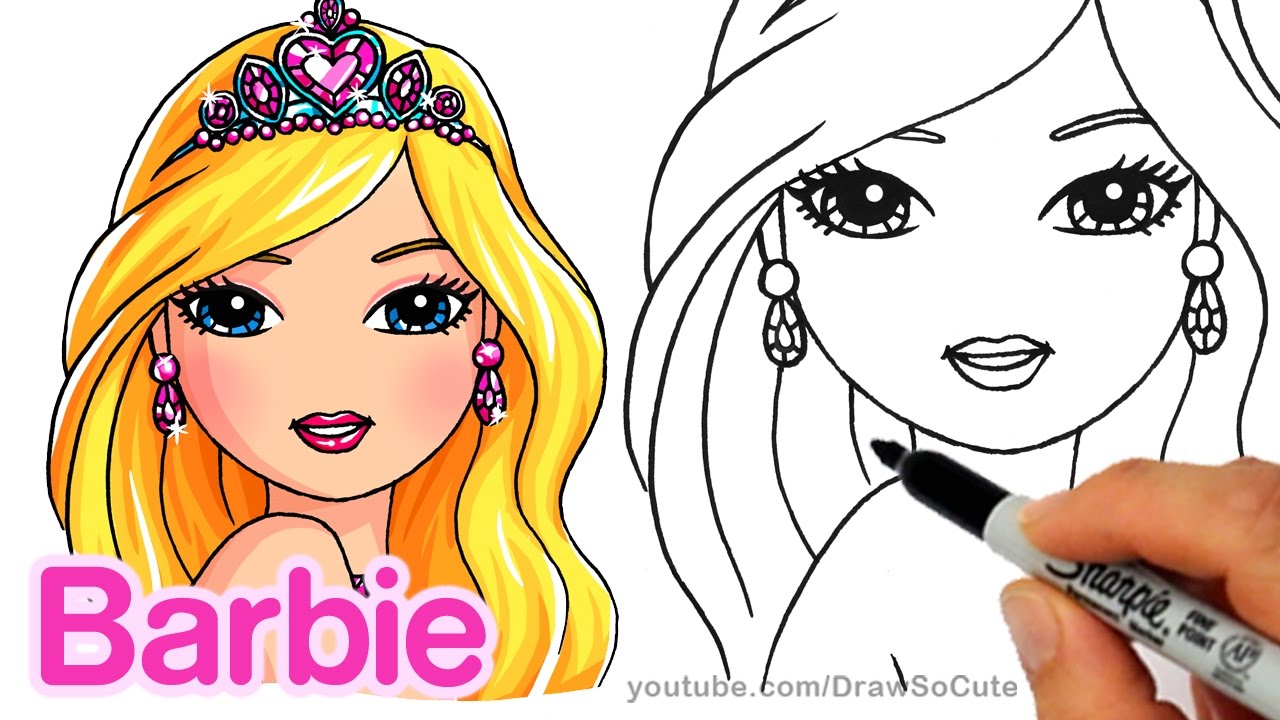 barbie cartoon drawings