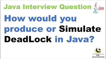 How would you produce/Simulate DeadLock in Java?||Write a program to create deadlock in java?