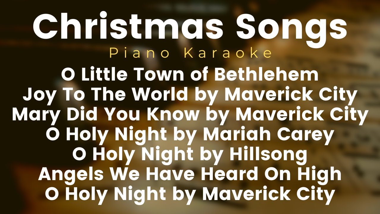 Christmas Songs Karaoke Instrumental Lyrics YouTube