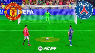 PSG VS MANCHESTER UNITED ! FIFA 24 PENALTY SHOOTOUT ! RONALDO VS MESSI ! FINAL by FIFA Gameplay 2,354 views 6 days ago 11 minutes, 50 seconds