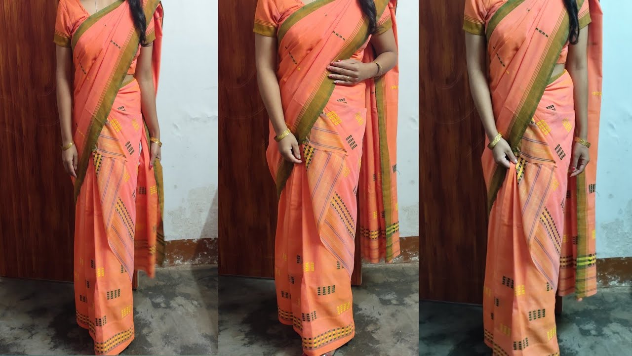 How to wear mekhela sador | assamese mekhela sador draping | assamese mekhela sador | sador mekhela