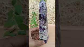 Purple Amethyst Stone Minerals Metaphysical 4 Faceted Point Obelisk Tower