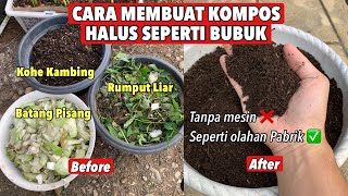 HOW TO MAKE COMPOST FROM BANANA TREE, WEED & GOAT MANURE