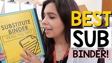 Inside My Substitute Binder | The Lettered Classroom