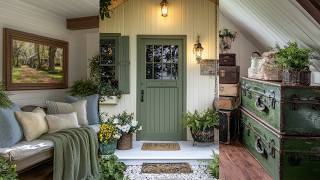 Step Inside Granny’s Dreamy Vintage Cottage! 🌿 Cozy Green & Cream Country Decor Tour screenshot 5