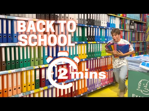 My school supplies in 2 minutes! BACK TO SCHOOL 2022