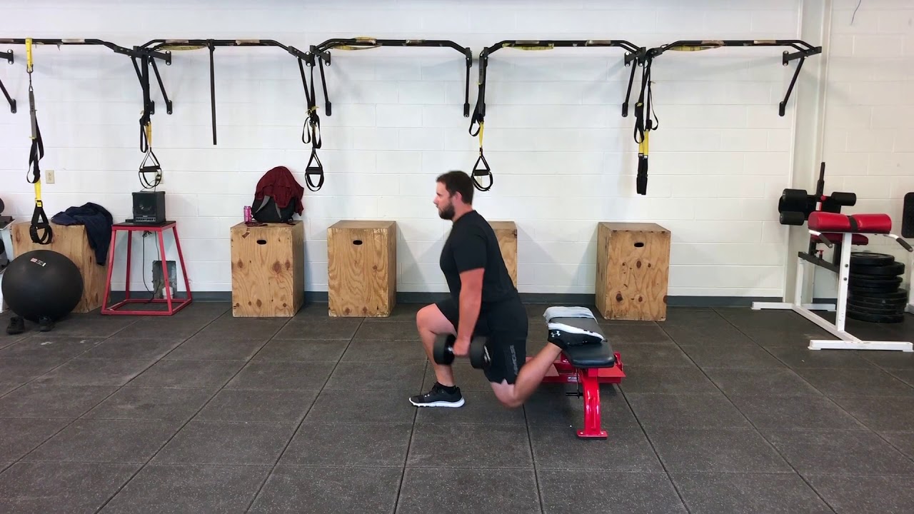 Dumbbell Bulgarian Split Squat - YouTube