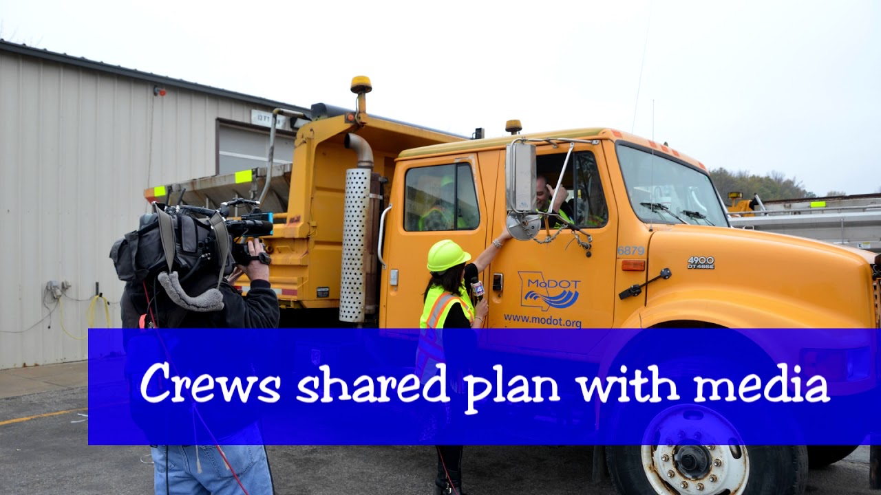 MoDOT KC Prepares for Winter with Snow Drill - YouTube