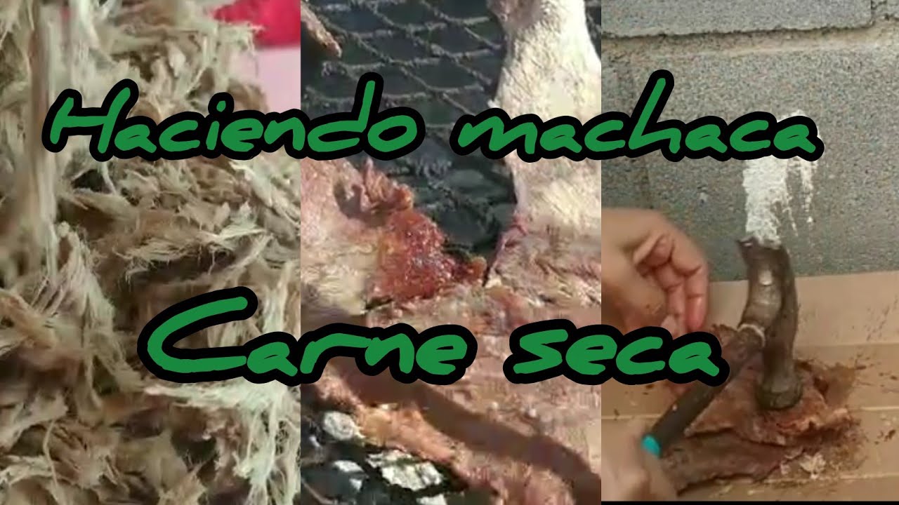 #Haciendo #machaca #carne #seca