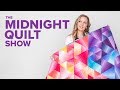 Colorful Geometric Quilt | Free-Motion Quilting with Rulers on The Midnight Quilt Show