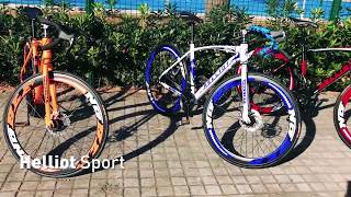 Helliot Bikes - Bici da strada Helliot Sport (nero-rosso)
