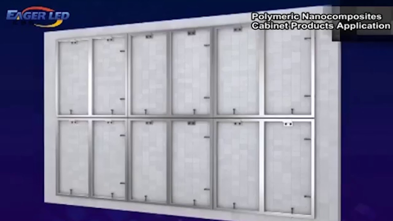 LED Display easy front service installation on the wall