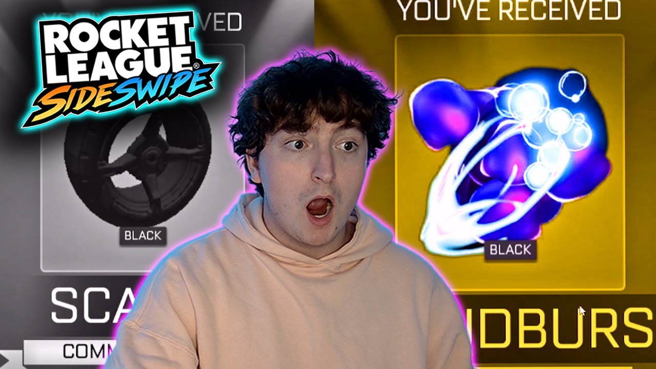 *NEW* BEST BLACK BOOST ROCKET LEAGUE SIDESWIPE OPENING YouTube