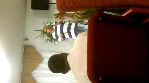 My cousin keesha singing at Bishop Freeman