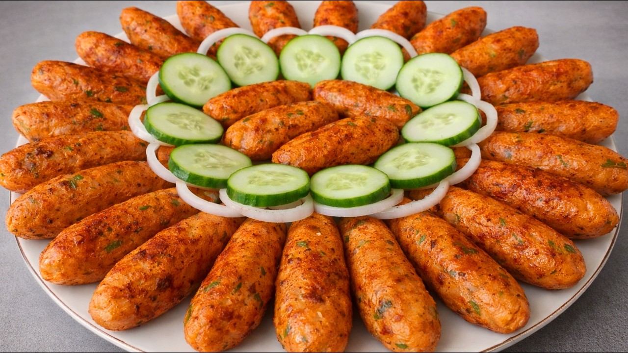 Soft & Juicy Reshami Chicken Kabab Recipe by Gizaa Kada!