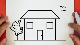 HOW TO DRAW A CUTE HOME, STEP BY STEP, Jack drawings