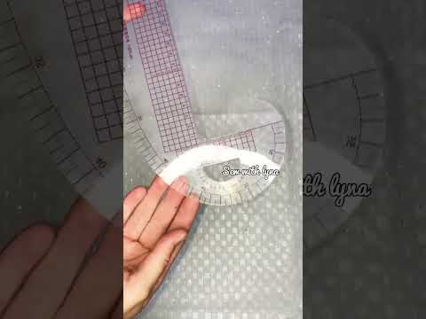 استعمالات مسطرة البيروكي لرسم الباترون  خياطة دشاديش  تفصيل 