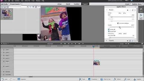 Scale and Rotation: Adobe Premiere Elements