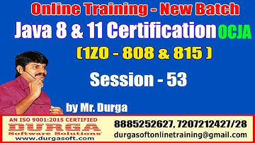 Java Certification 8 & 11 OCJA (1Z0 - 808 & 815) Session - 53 | What is Lambda Expression