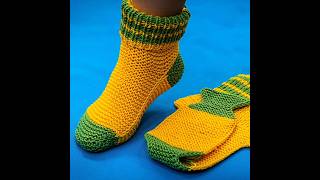 Knitting socks for beginners using the Turkish style!🧶✌️ Miarti - Crochet and Knitting
