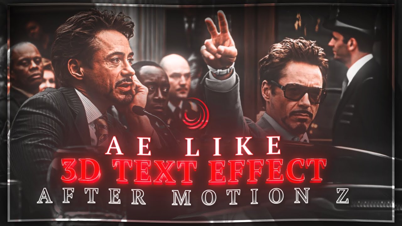 After Effect Like 3D TEXT EFFECTS On After Motion Z \ - free xml preset (+QR)