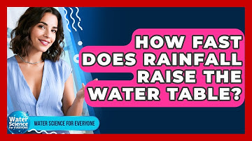 How Fast Does Rainfall Raise The Water Table? - Water Science For Everyone