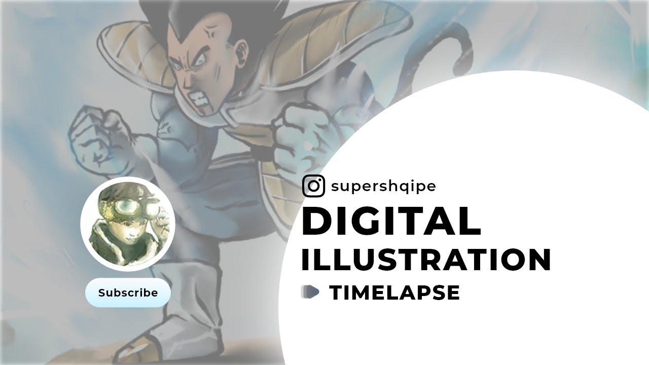 Drawing an enraged Vetega, Saiyan Saga Inspired