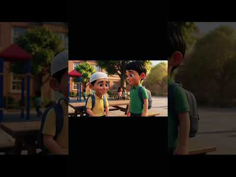 Nobody Wanted To Sit With Him… Until Ahmed Did ❤️#shorts by Little Muslim Tales – 
