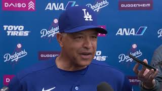 Dodgers Spring Training: Dave Roberts talks 1st day of camp & Shohei Ohtani pitching expectations
