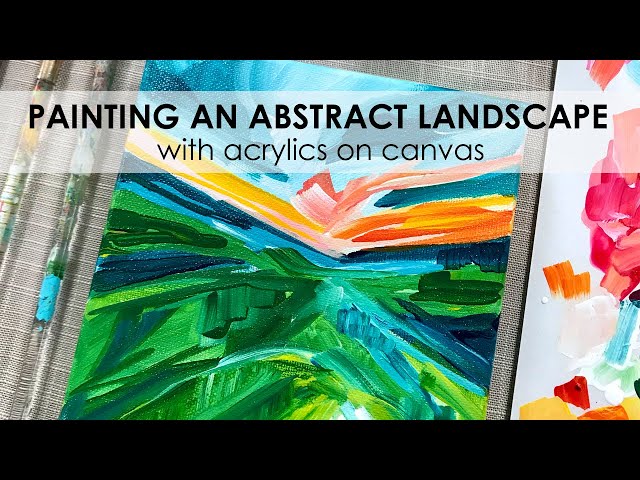Acrylic Painting Tutorial for Beginners  How to Paint a Landscape on Canvas  with Acrylic Paint Step by Step — Elle Byers Art