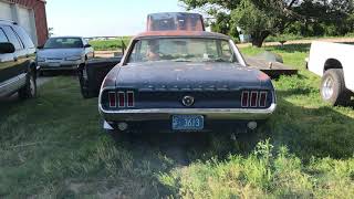 1967 289 mustang first start up in 25 years
