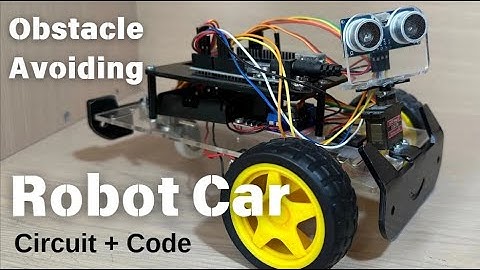 Obstacle Avoiding Robot Car Using Arduino Uno & Ultrasonic Sensor I Circuit and Code