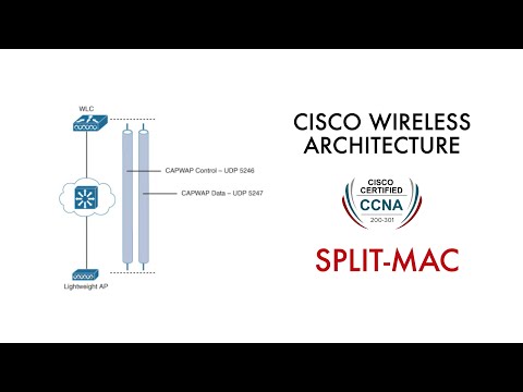 Cisco wireless architecture | Split mac | WLC | CCNA 200-301